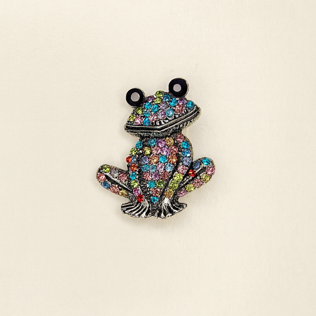 Brož malá ŽABIČKA multicolor2